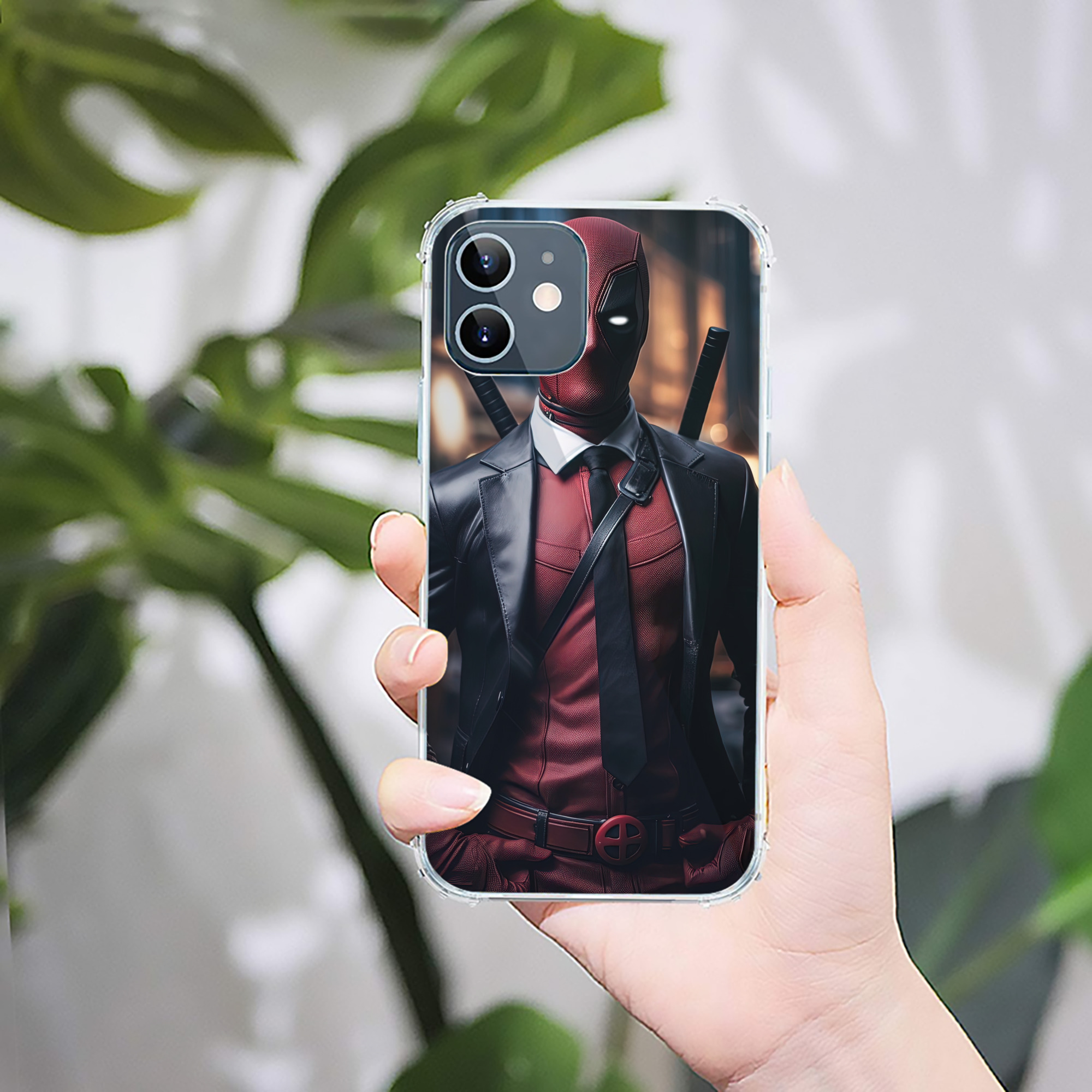 （画像用） Deadpool デッドプール 【iPhone 12シリーズ対応】透明スマホケース（クリアソフトケース）